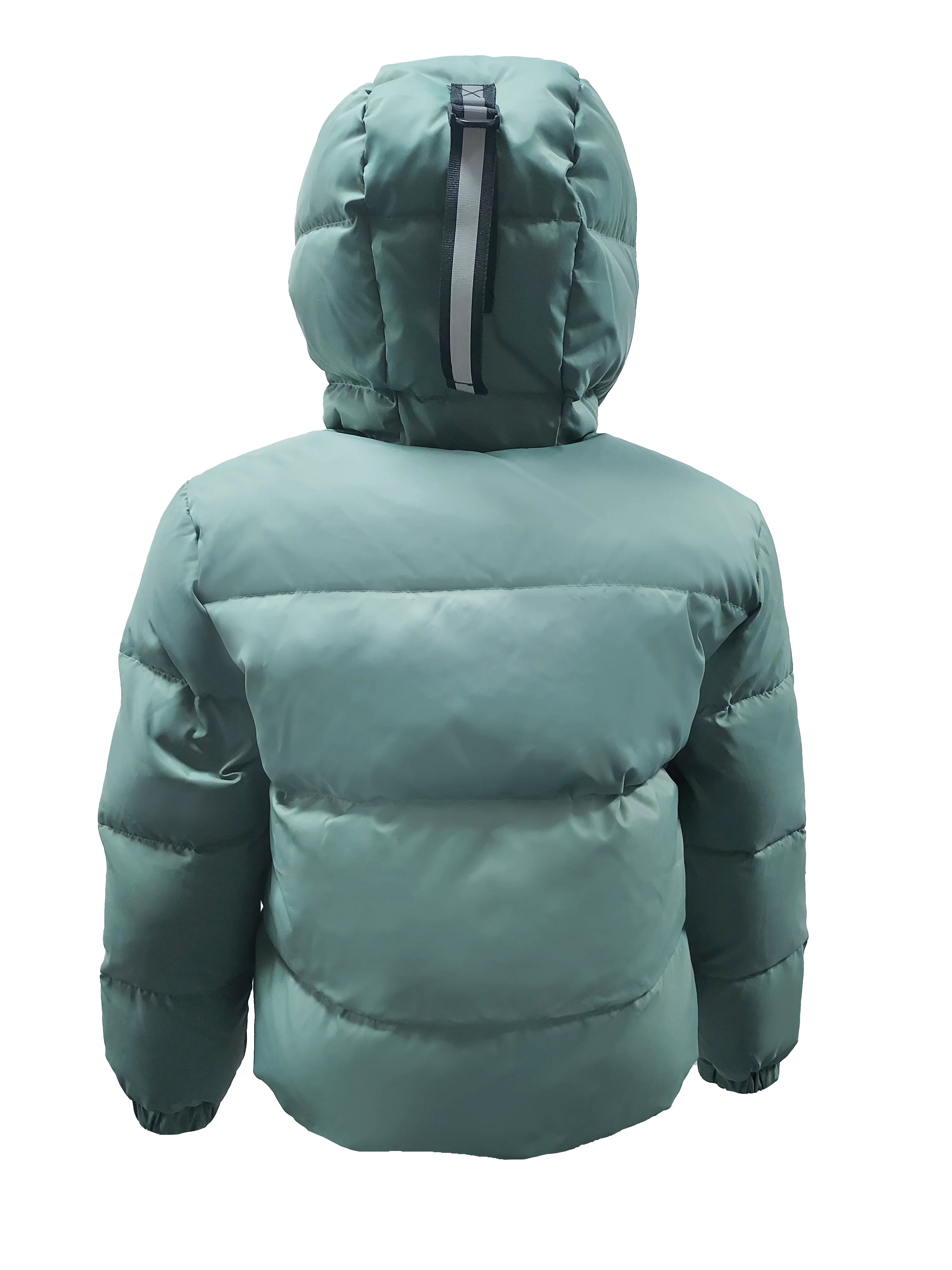 Boy's Reversible Down Jacket With Alphabet Print - Image 2
