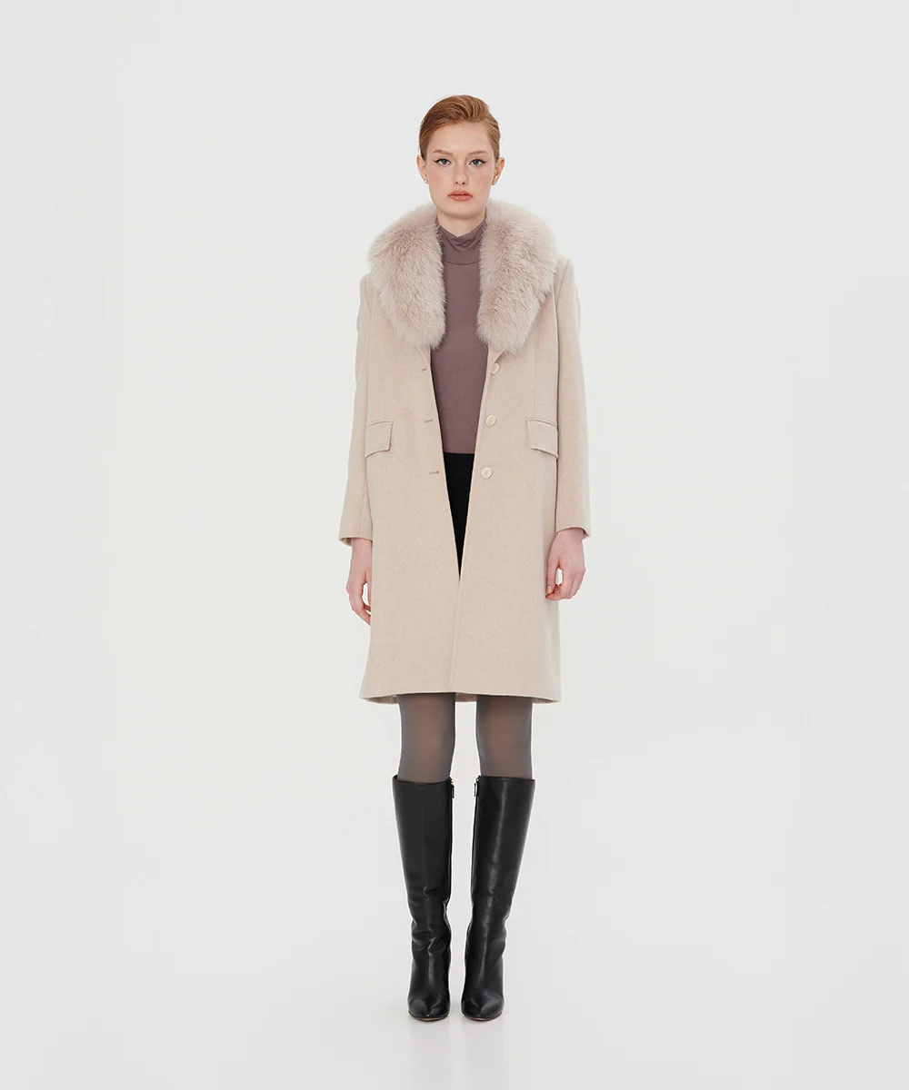 Premium Cashmere Coat Women - CCW 25117 - Image 2