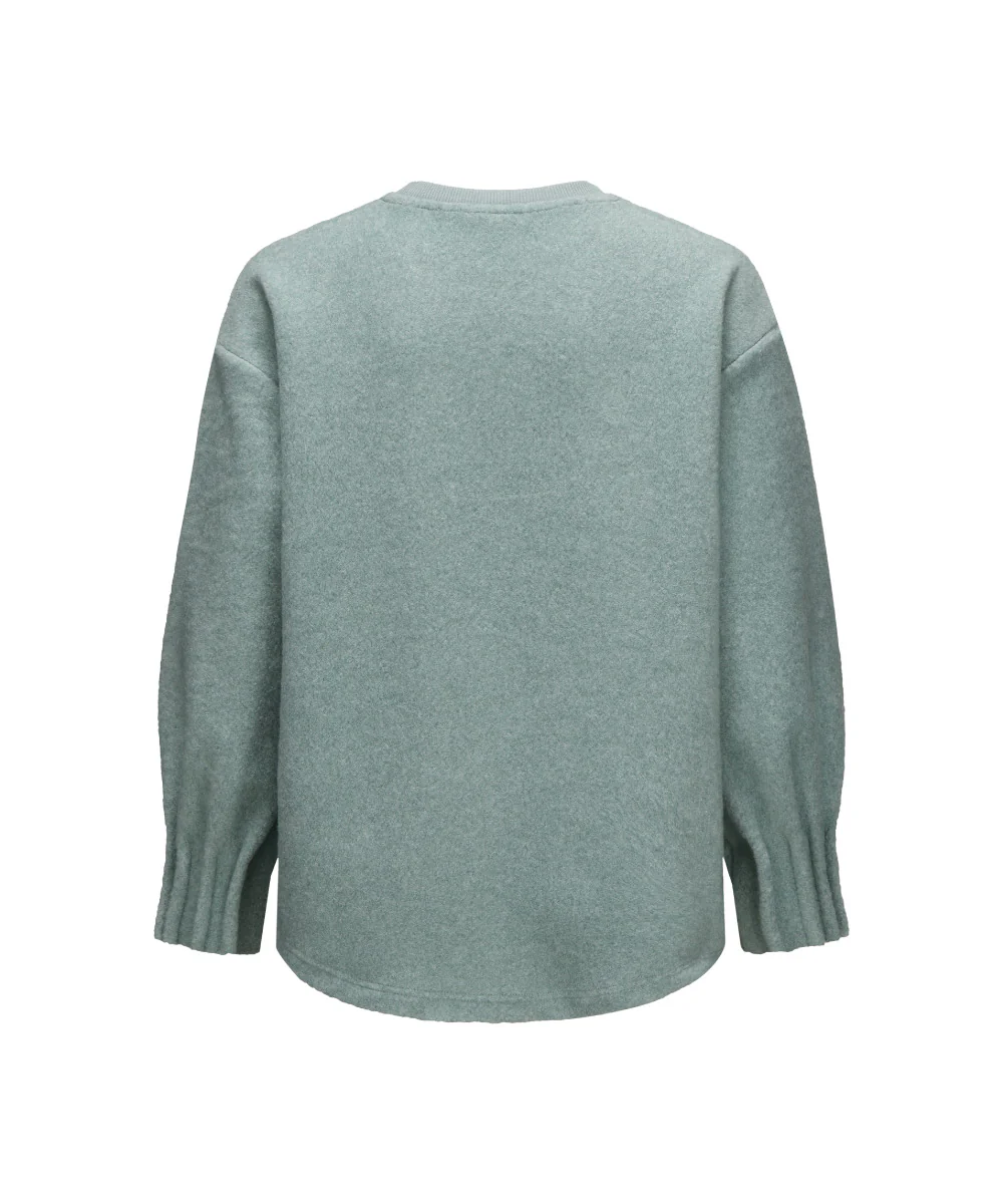 Crew Neck Women Fleece - FJW 25191 - Image 3