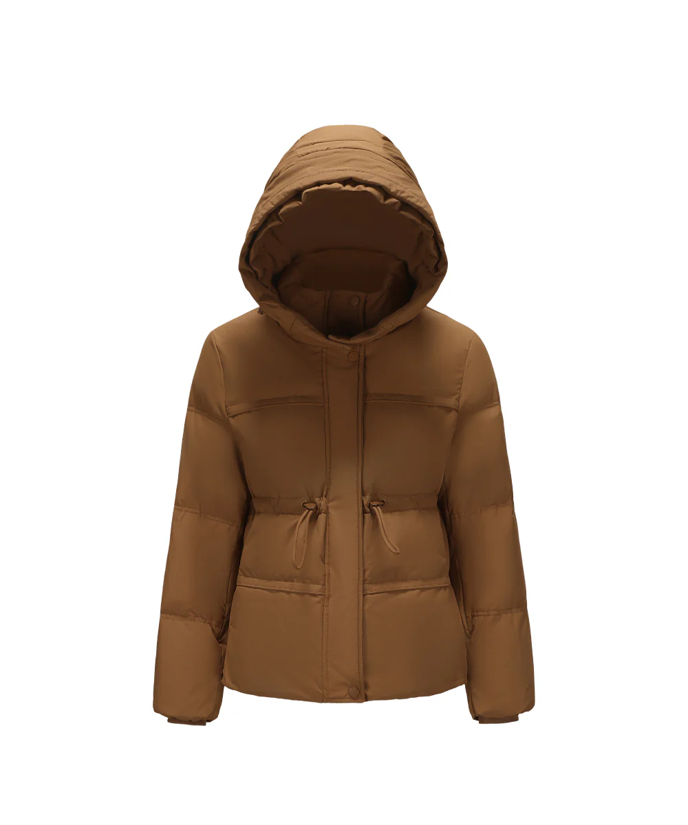 Detachable Plush Faux Fur-Trimmed Hood Down Jacket - DJW 25019 - Image 6