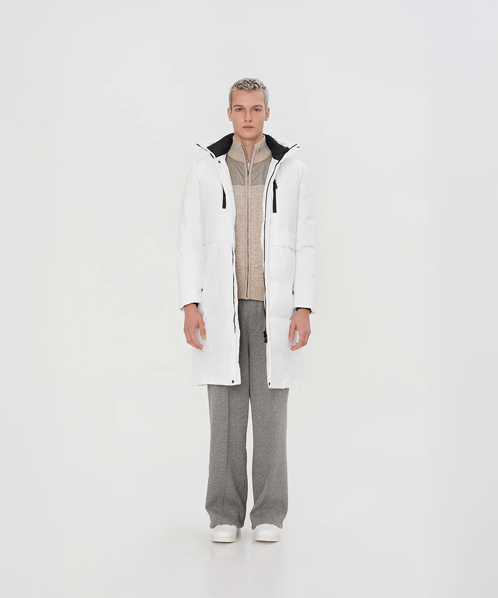 Long Monotone Down Jacket - DJ 25009 - Image 3
