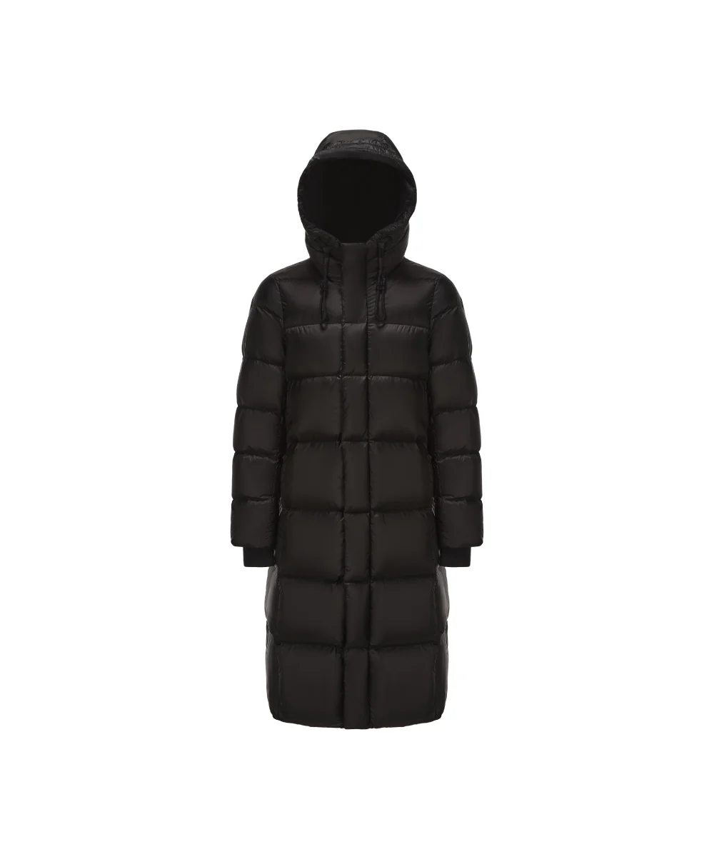 Long Down Jacket With Fur-Lined Hood - DJ 25010 - Image 6