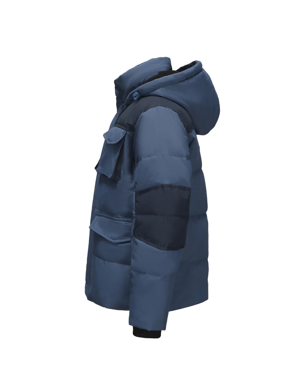Boy Down Jacket With Multiple Flap Pockets - DJB 25156 - Image 2