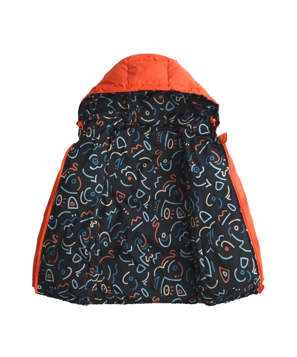 Reversible Down Jacket With Alphabet Print - DJB 25185 - Image 5