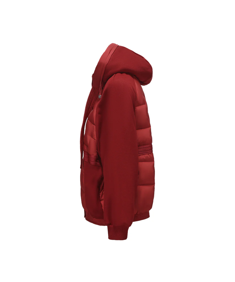 Dual Texture Dolman Sleeve Down Jacket - DJW 25014 - Image 8