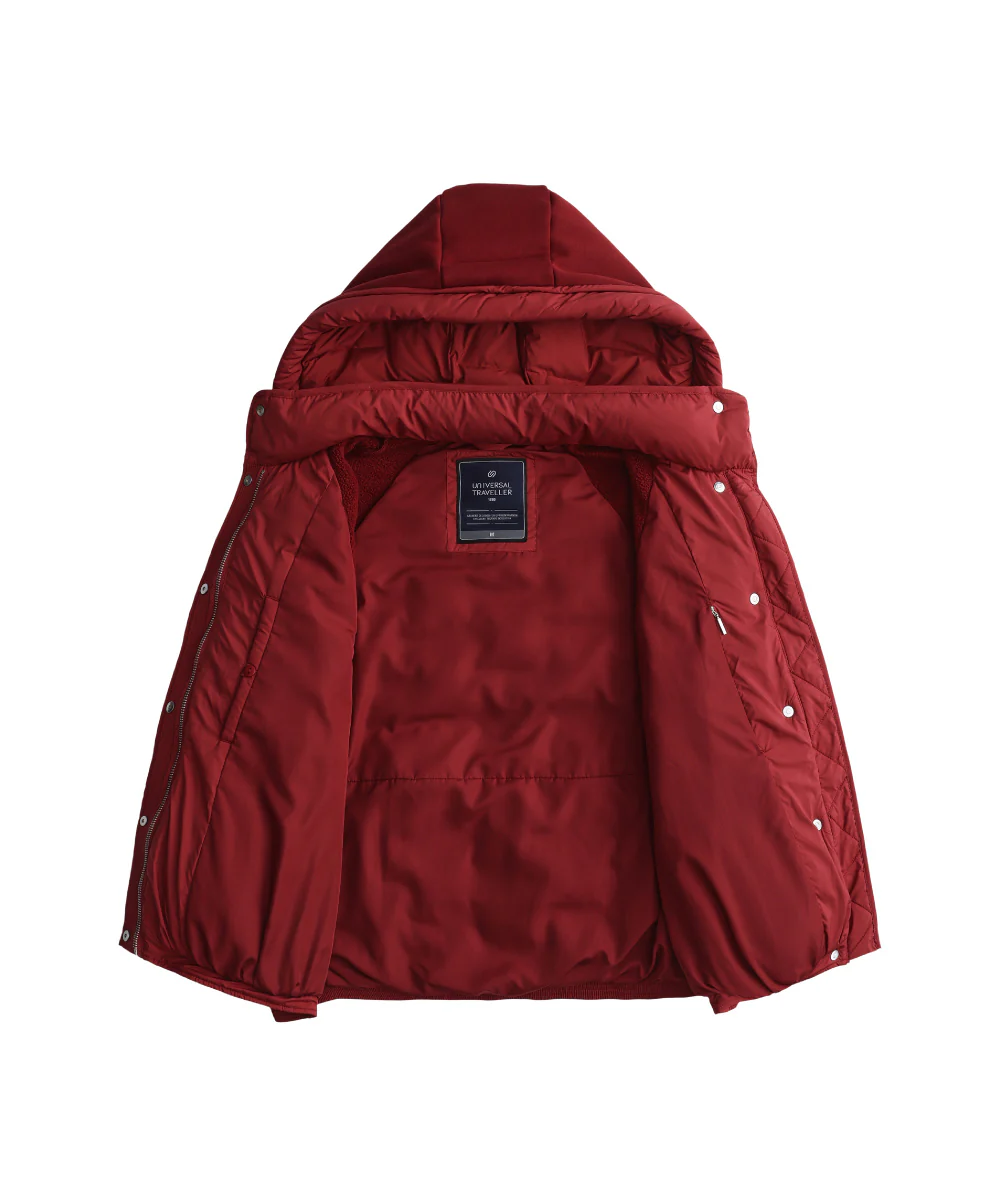 Dual Texture Dolman Sleeve Down Jacket - DJW 25014 - Image 9