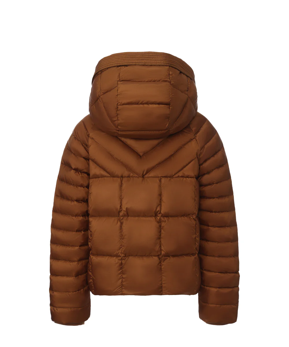 Cocoa Hooded Chic Short Down Jacket - DJW 25020 - Image 6
