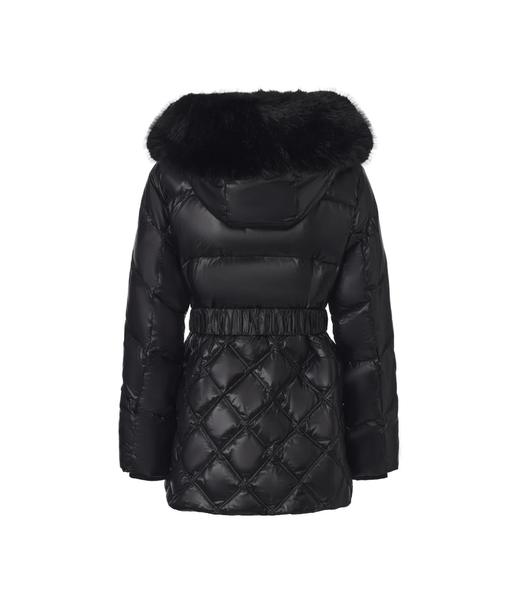 Midnight Gloss Puffer Down Jacket - DJW 25021 - Image 8