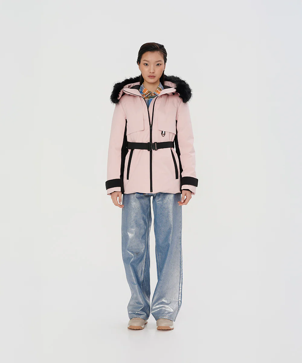 Fur-Trimmed Hood Down Jacket - DJW 25031 - Image 2