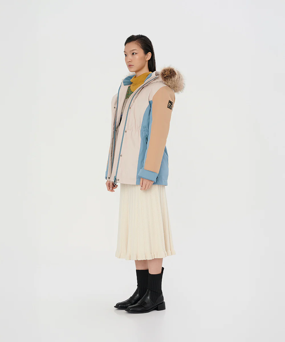 Urban Tricolor Down Jacket With Internal Shoulder Straps - DJW 25032 - Image 3