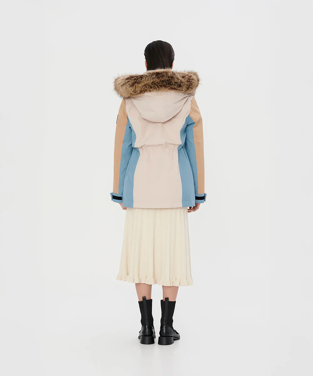 Urban Tricolor Down Jacket With Internal Shoulder Straps - DJW 25032 - Image 5