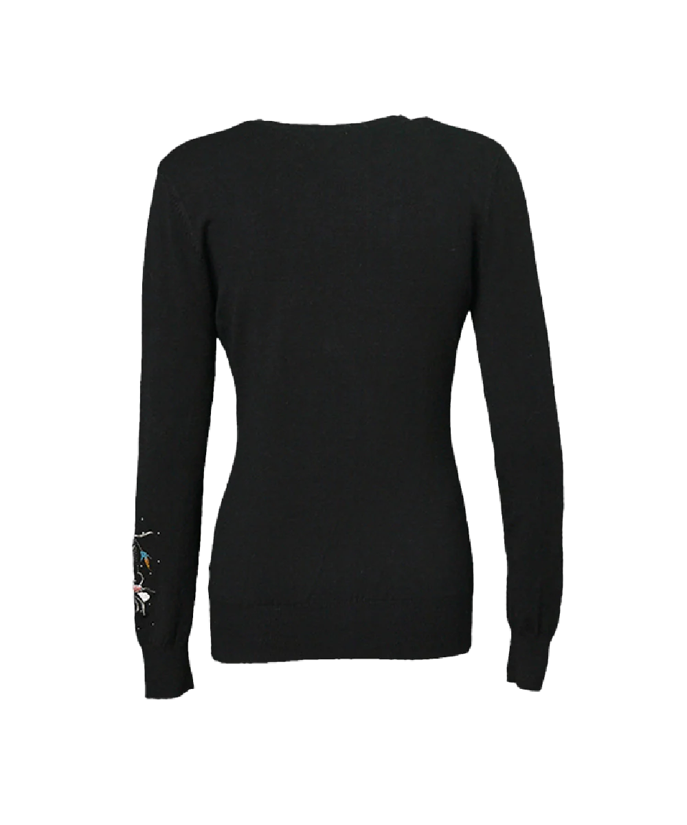 Women's Embroidery Knit Sweater - Image 2