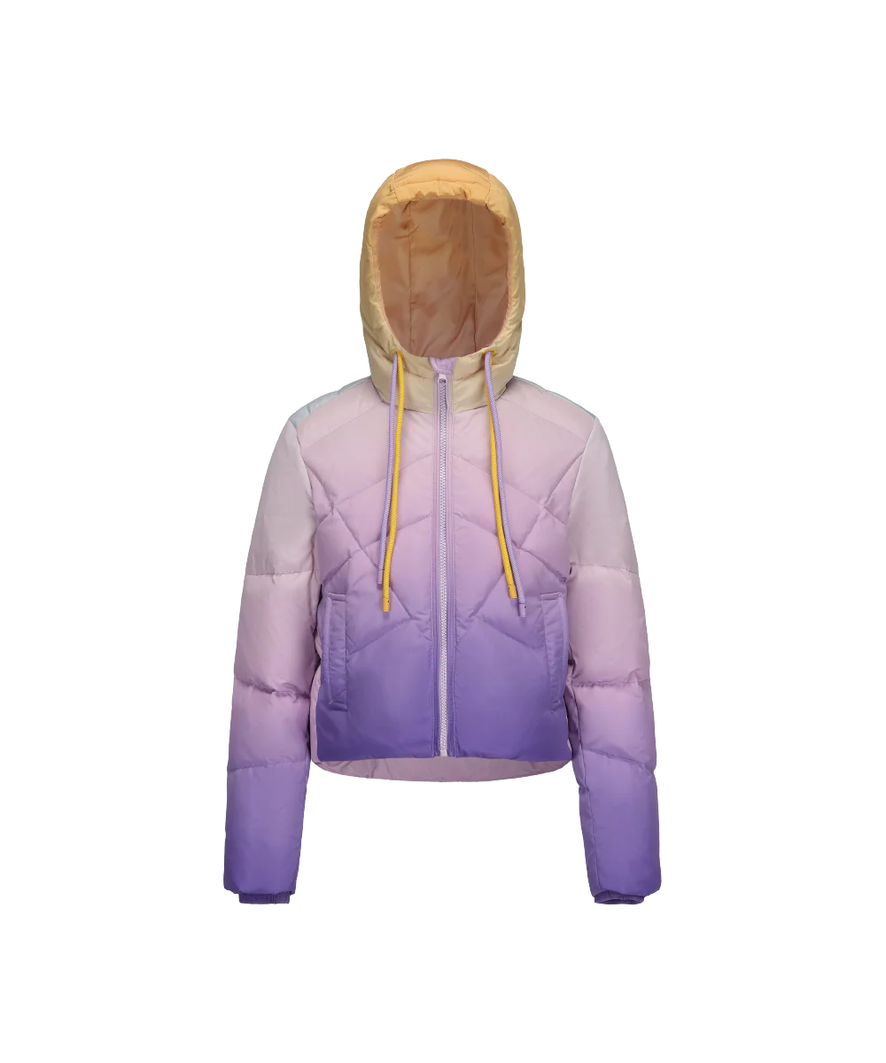 Girl's Gradient Colors Down Jacket