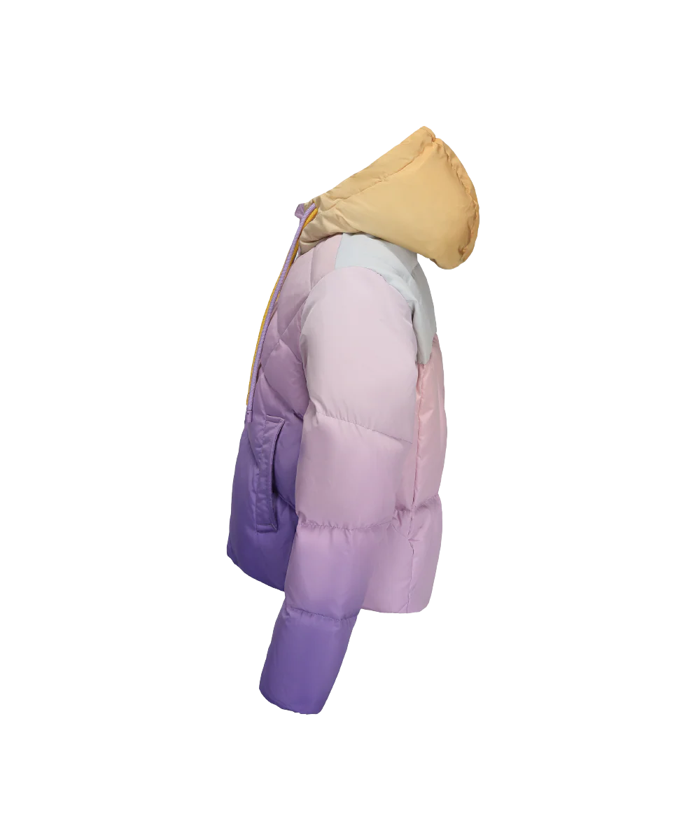 Girl's Gradient Colors Down Jacket - Image 3
