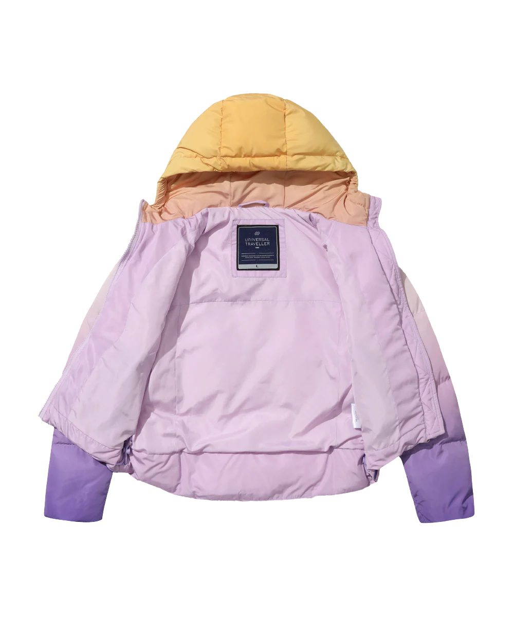 Girl's Gradient Colors Down Jacket - Image 4