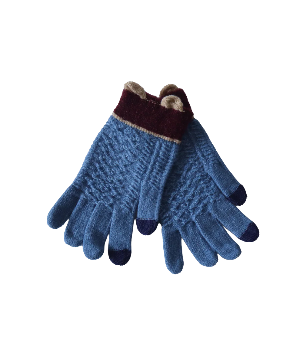 Junior Girl Knitted Gloves GVC 7190G - Image 2