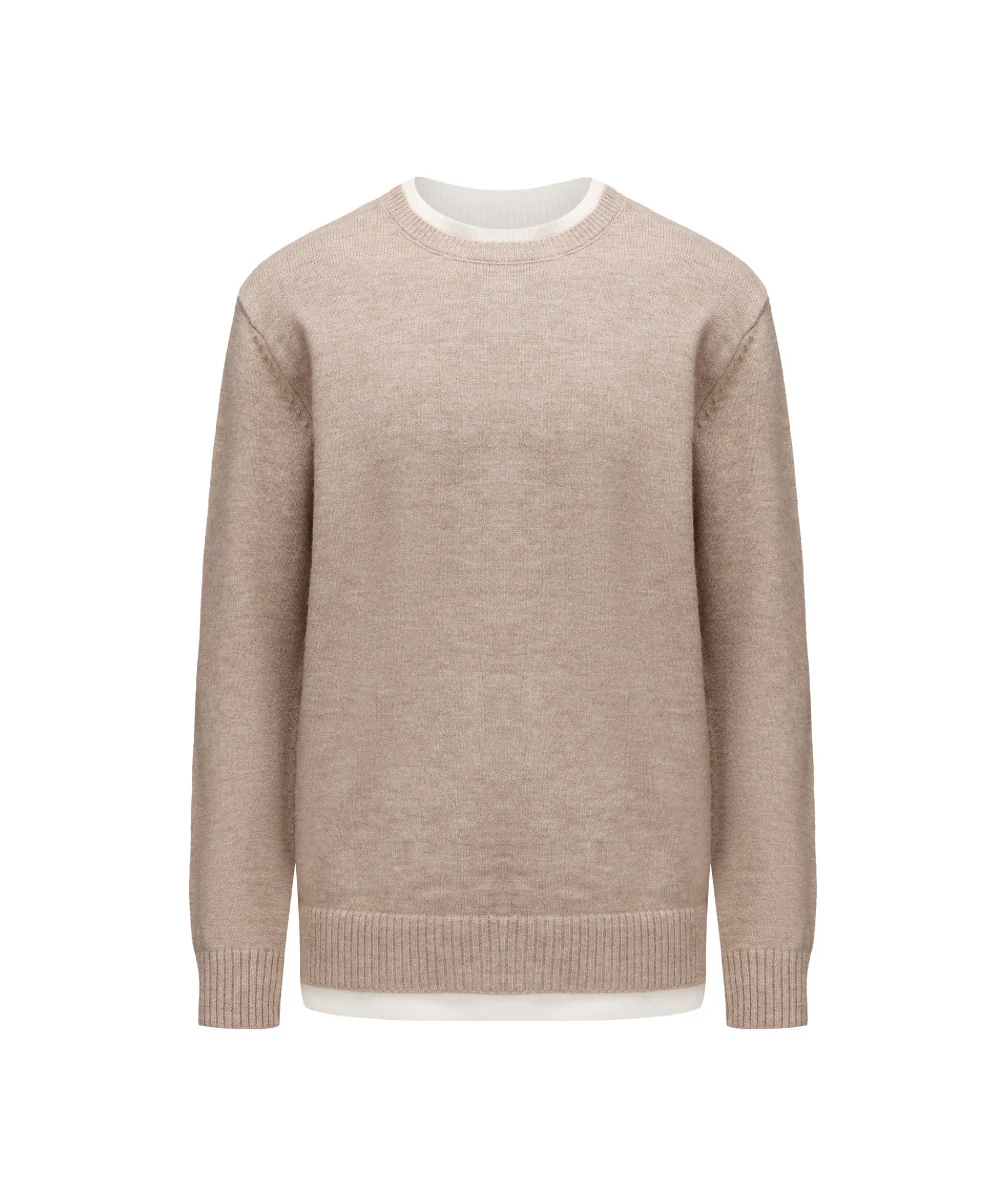 Men Crew Neck Knitted Sweater - KS 25033