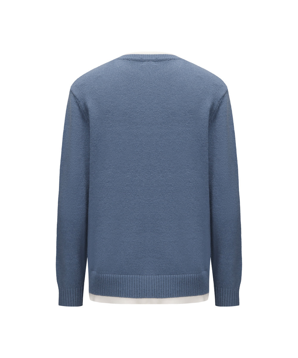 Men Crew Neck Knitted Sweater - KS 25033 - Image 5