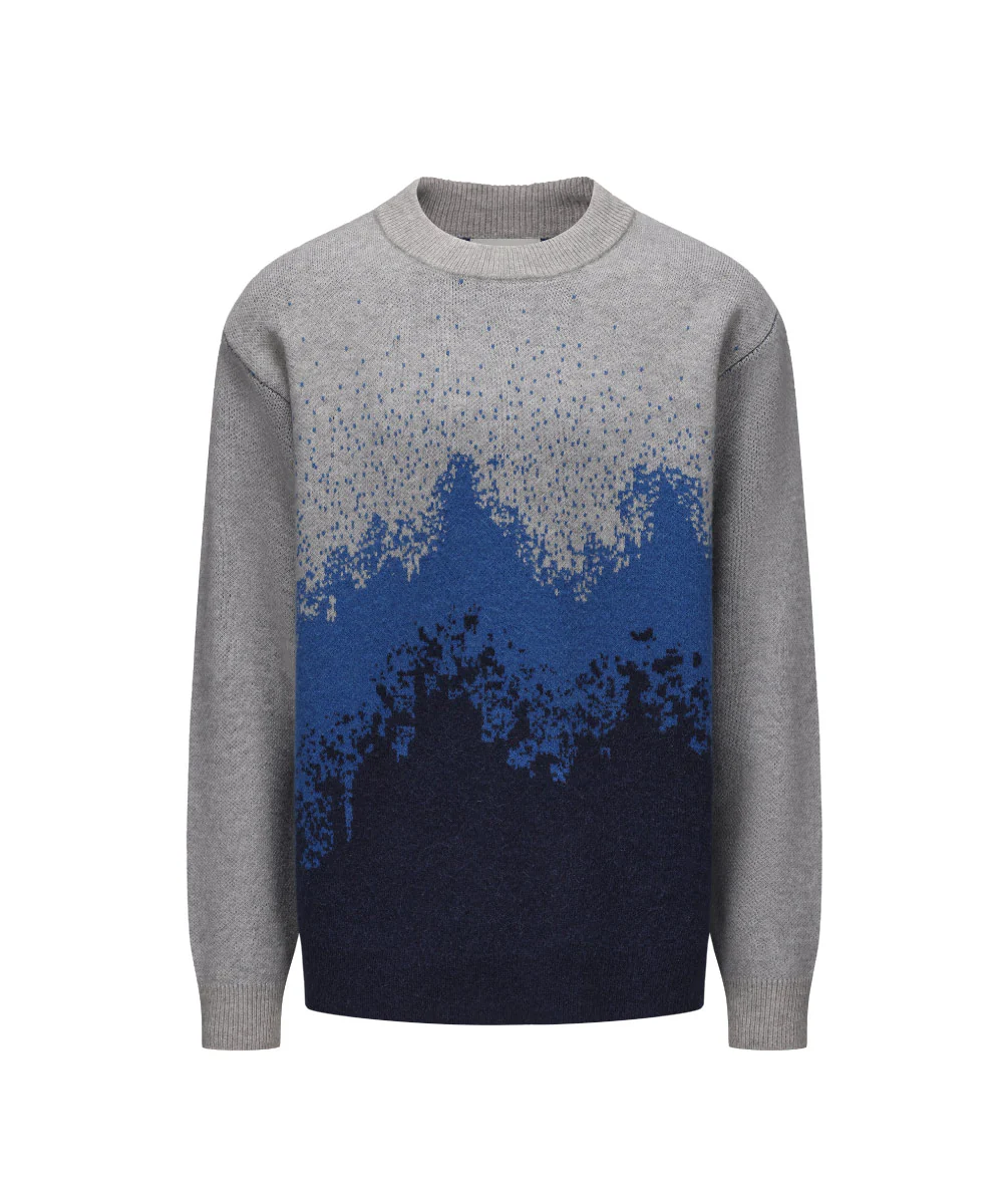 Men Crew Neck Knitted Sweater - KS 25036