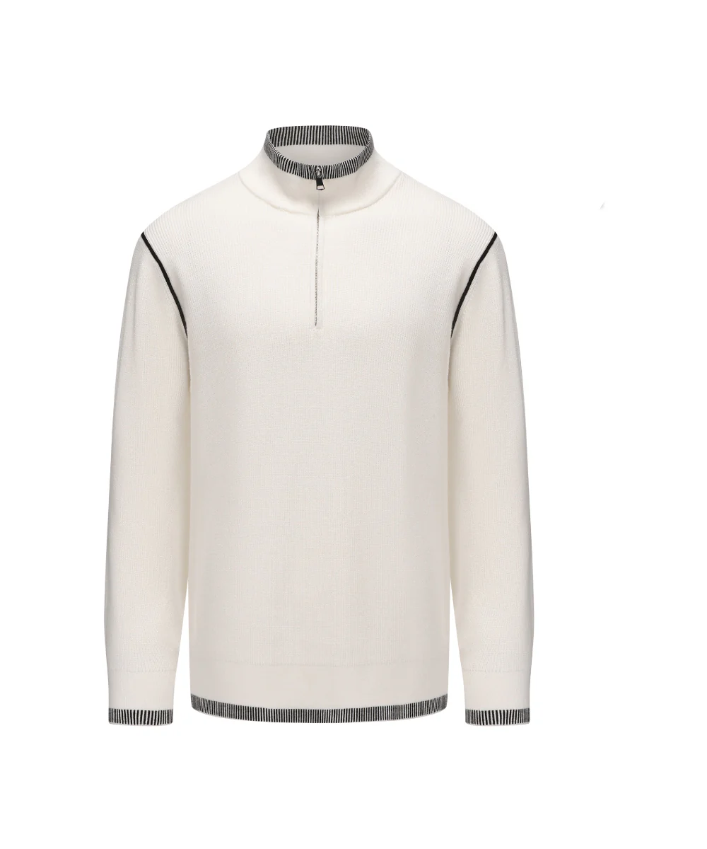 Henley Mock Neck Knitted Sweater - KS 25037