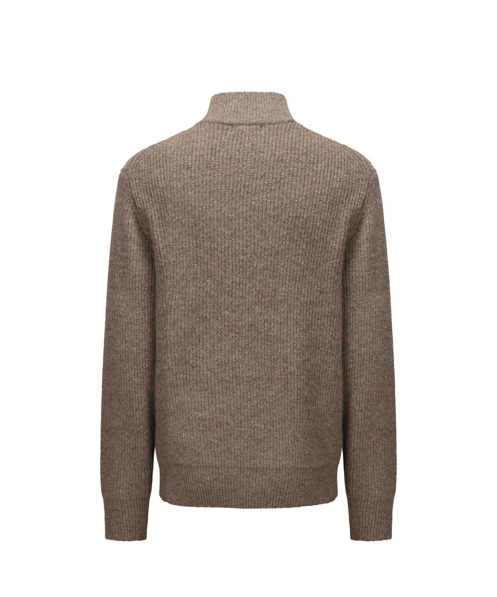Henley Mock Neck Knitted Sweater - KS 25038 - Image 2