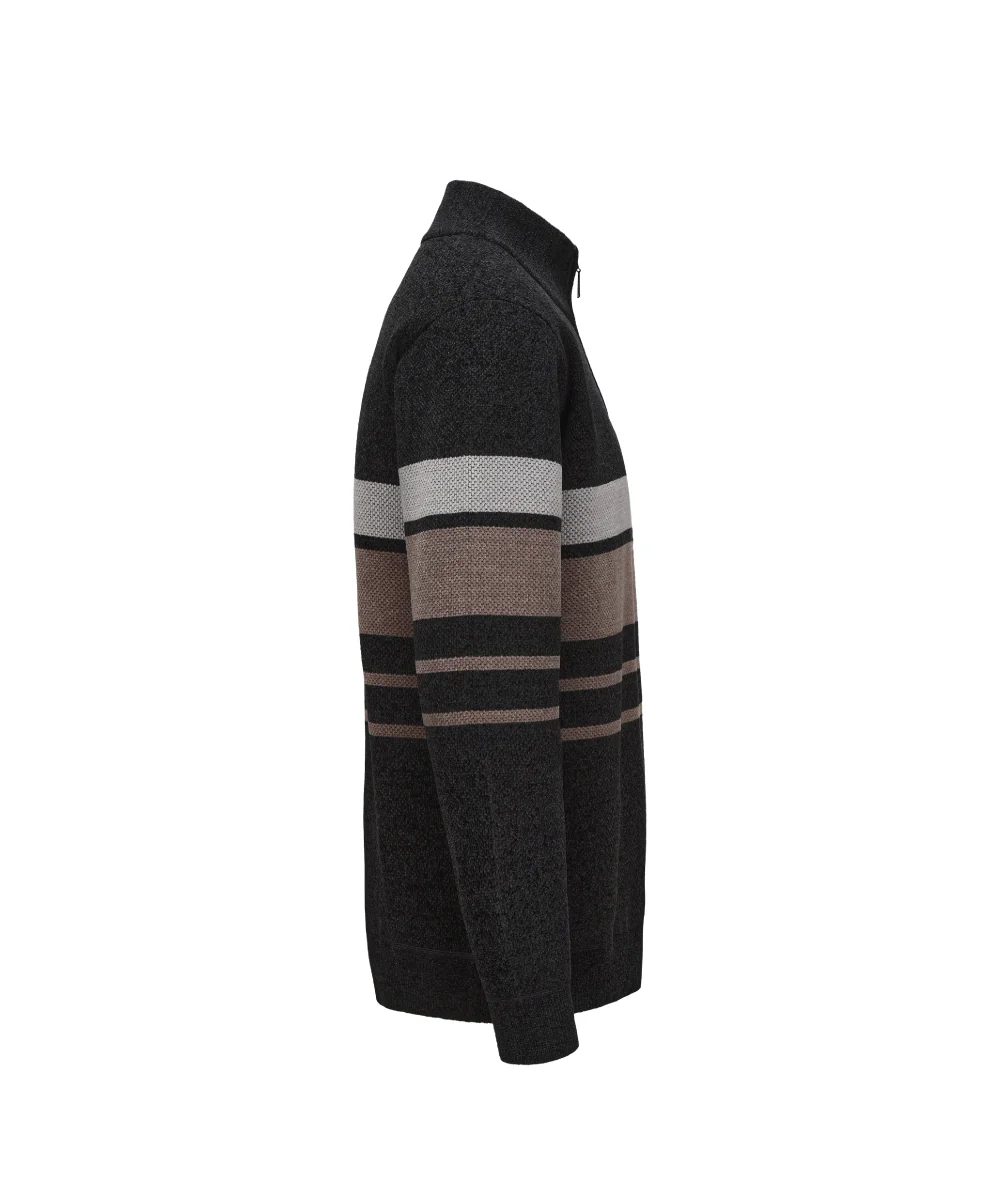 Mock Neck Henley Knitted Sweater - KS 25039 - Image 3