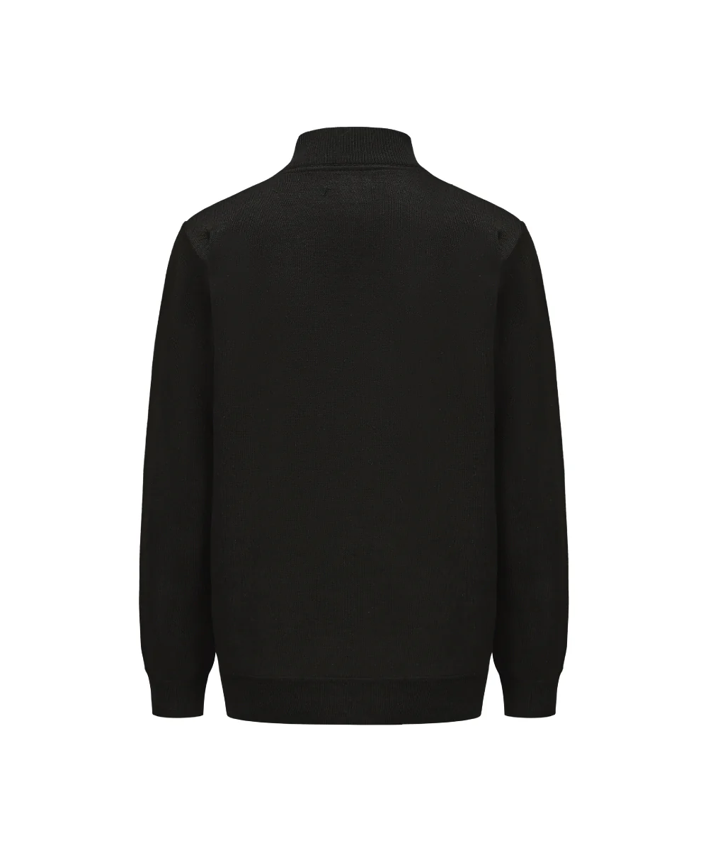 Mock Neck Henley Knitted Sweater - KS 25044 - Image 2