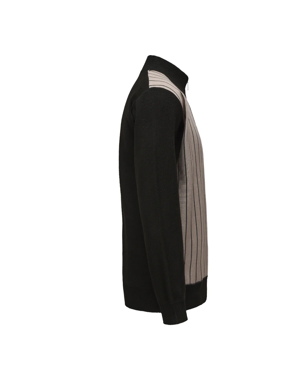 Mock Neck Henley Knitted Sweater - KS 25044 - Image 3