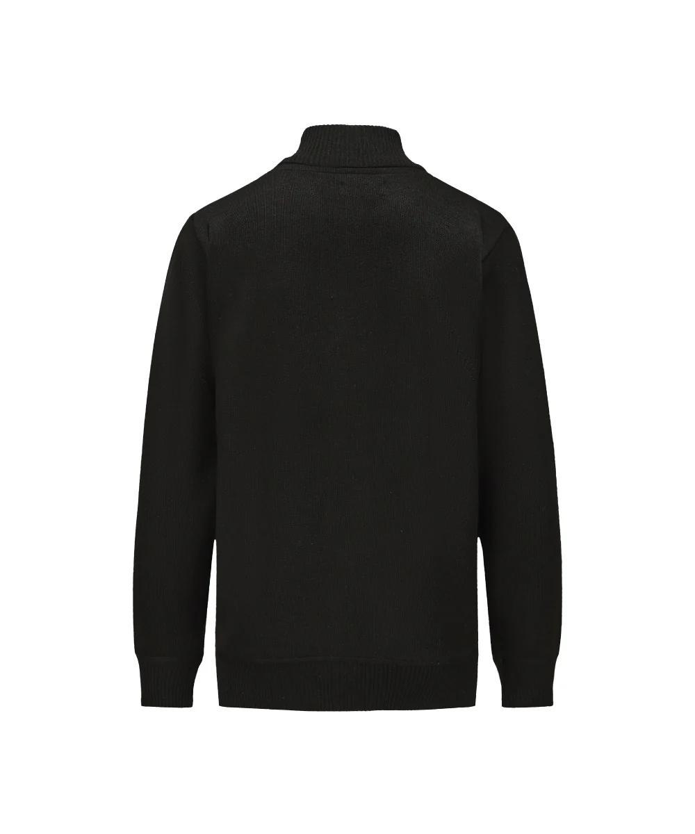 Mock Neck Full Zipped Knitted Cardigan - KS 25047 - Image 2