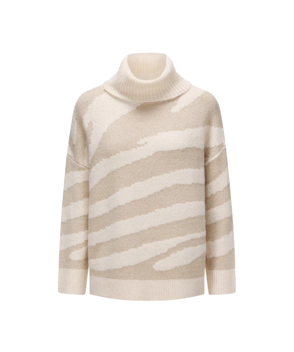 Women Turtle Neck Knitted Sweater - KSW 25103