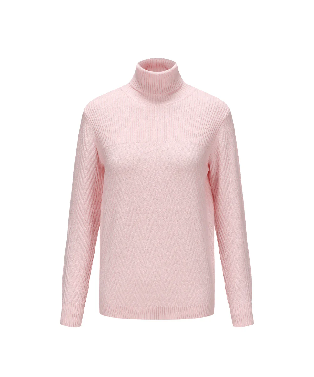 Women Turtle Neck Knitted Sweater - KSW 25104
