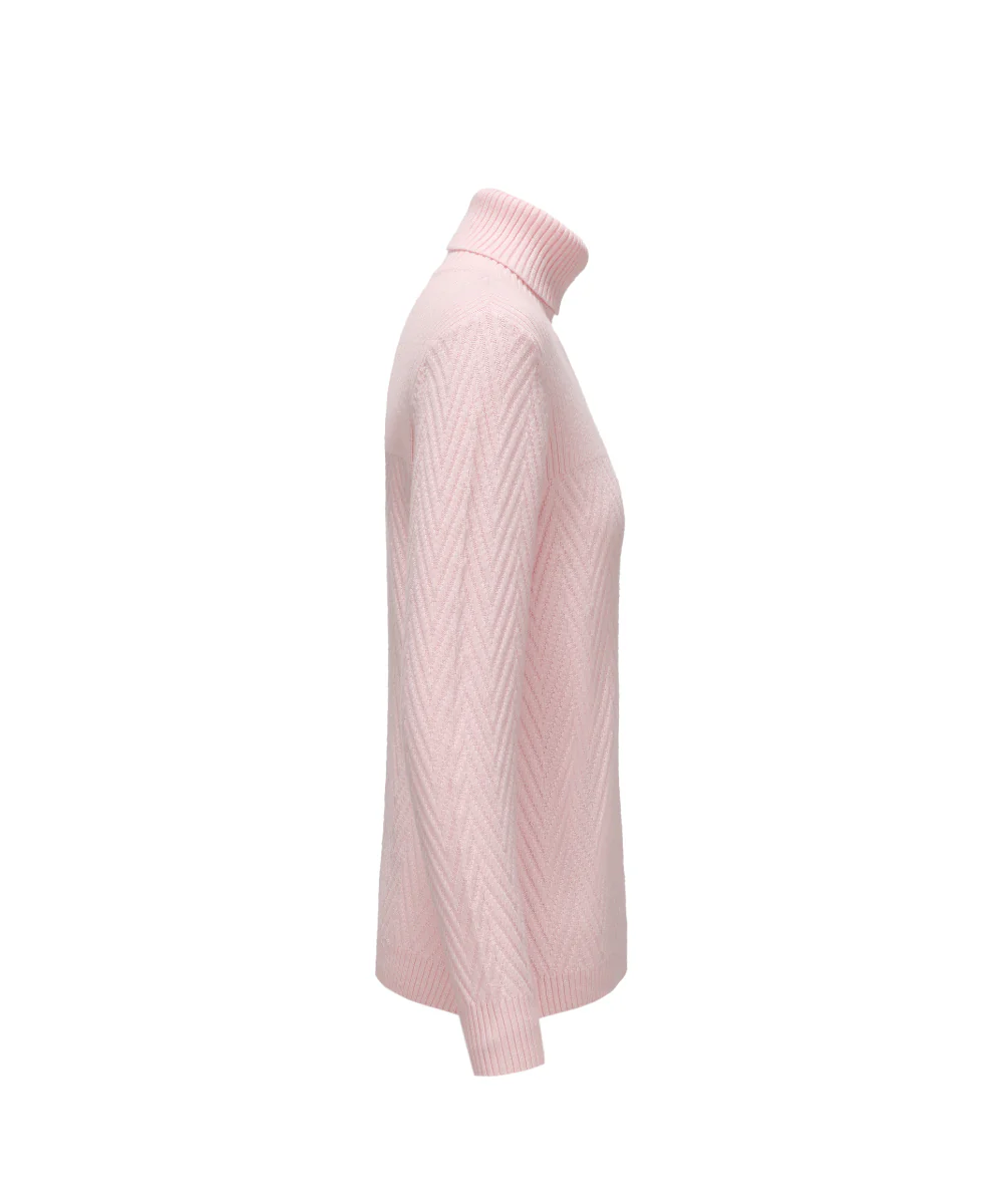 Women Turtle Neck Knitted Sweater - KSW 25104 - Image 3