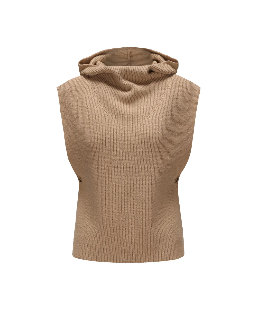 Women Hoodie Knitted Sweater - KSW 25106