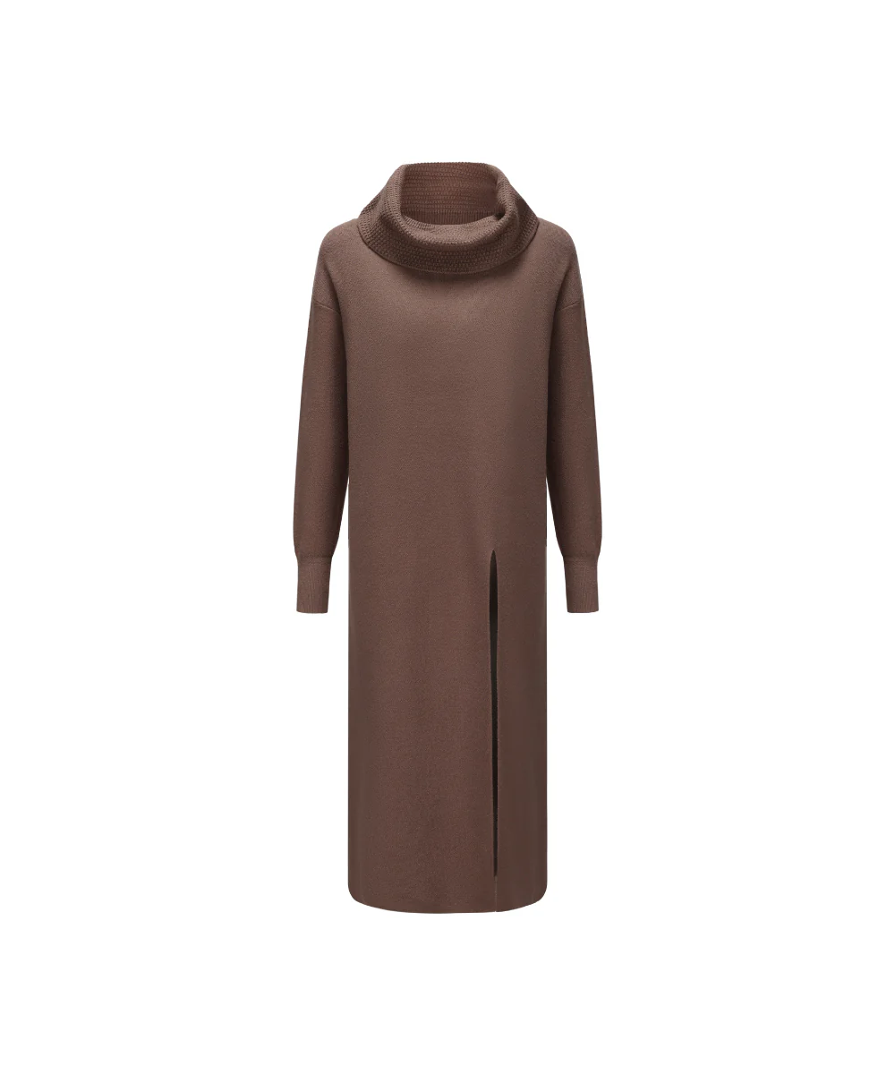 Women Turtle Neck Knitted Dress - KSW 25111