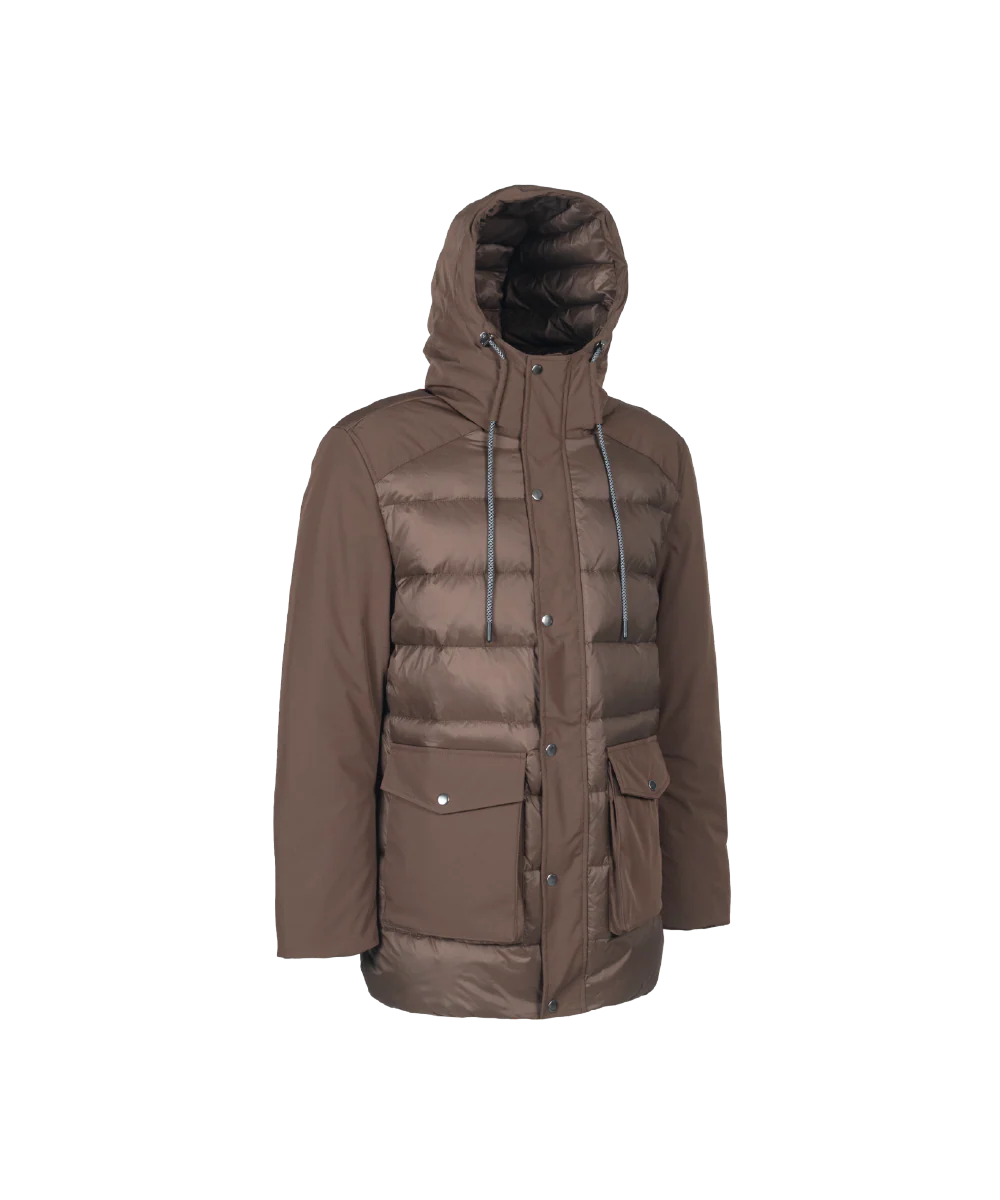 Men's Classic Down Jacket with Mix Shell Fabric - Image 2