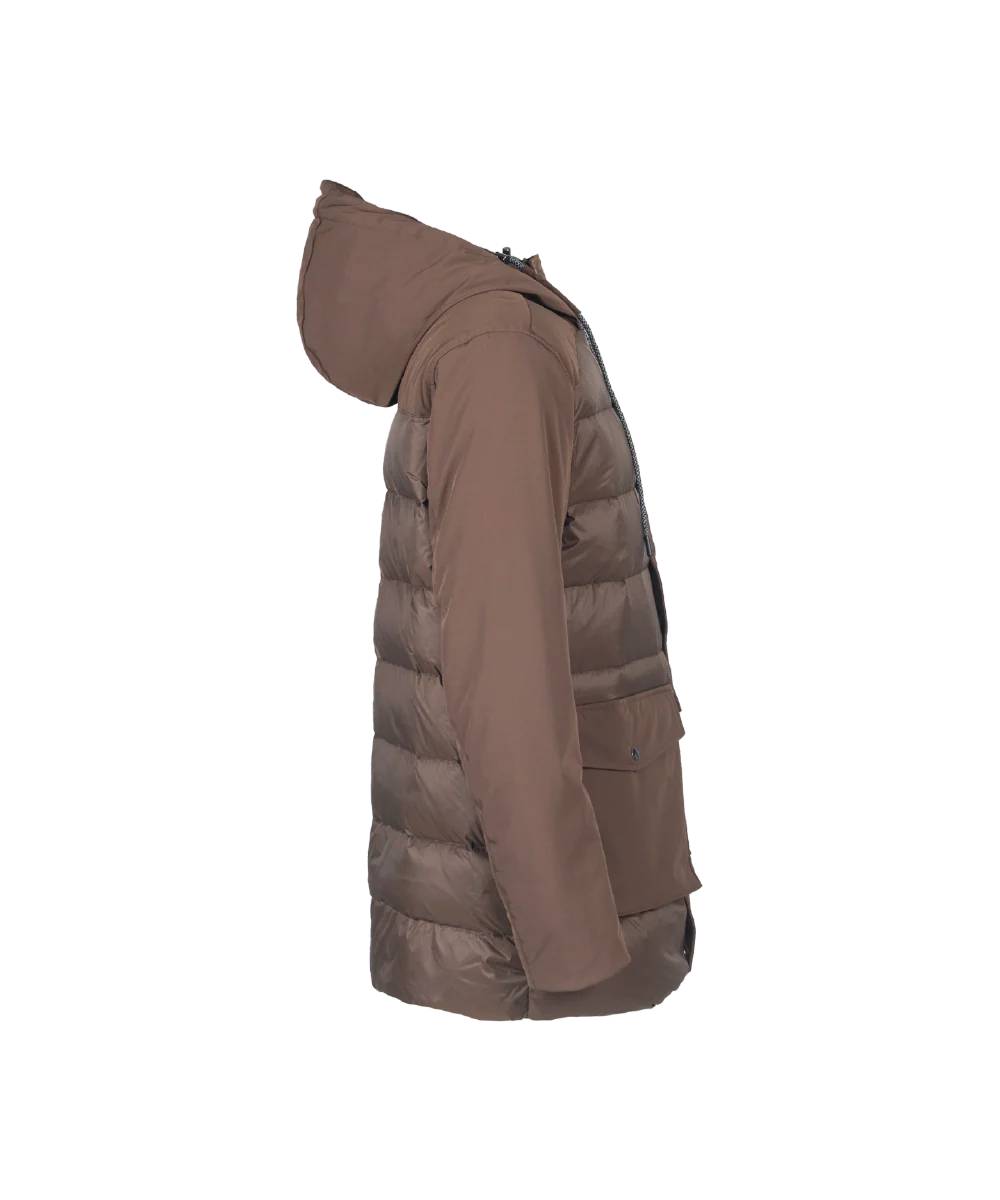 Men's Classic Down Jacket with Mix Shell Fabric - Image 4