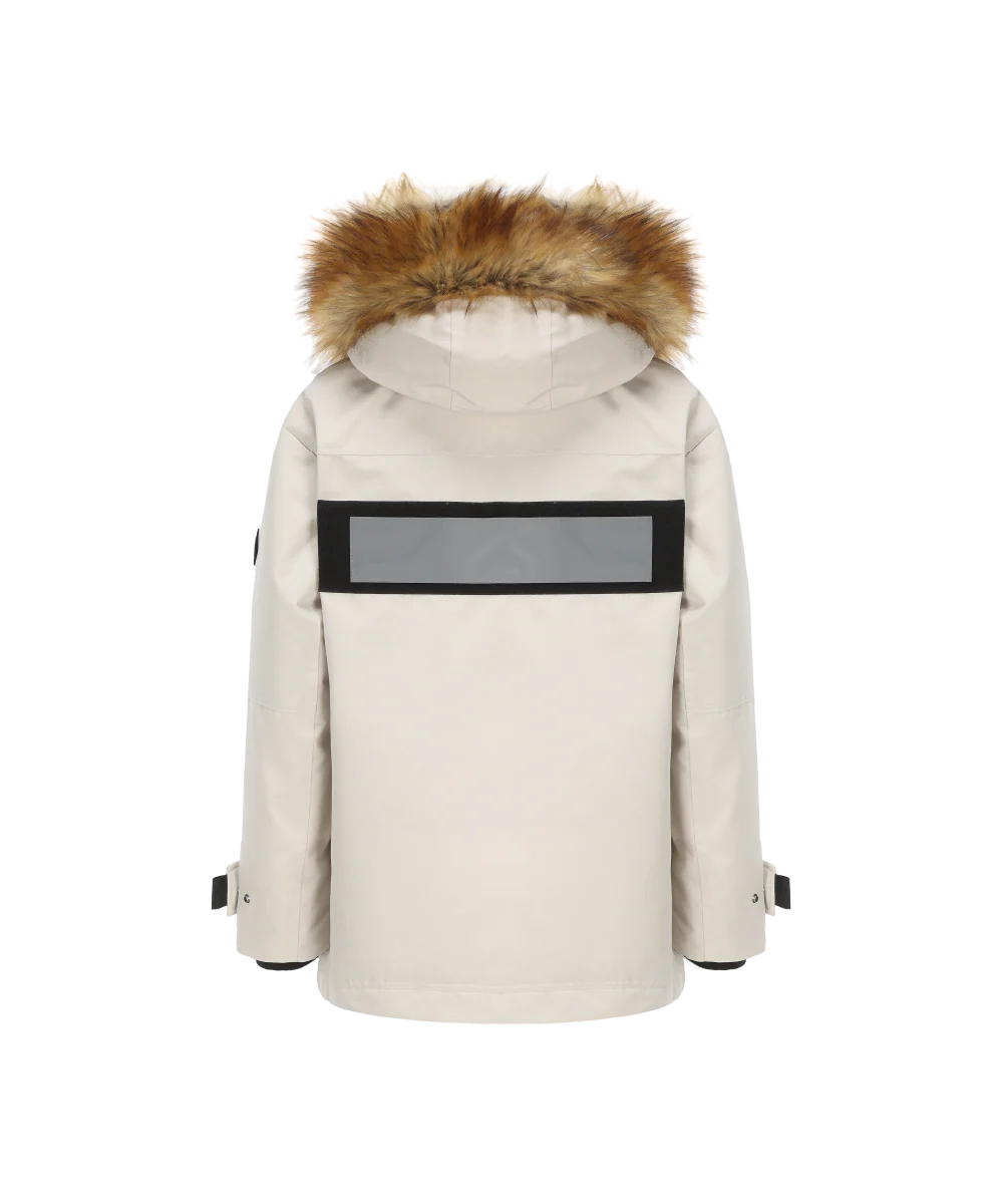 Men's Blanc Down Jacket with Reflective Velcro tape - Image 5