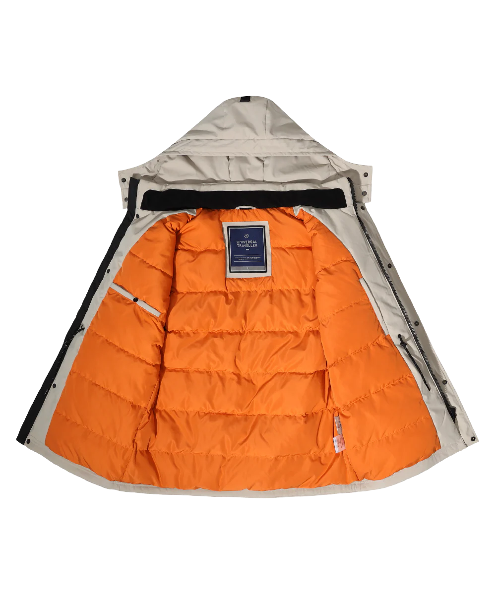 Men's Down Jacket with Contrast Lining - Image 9