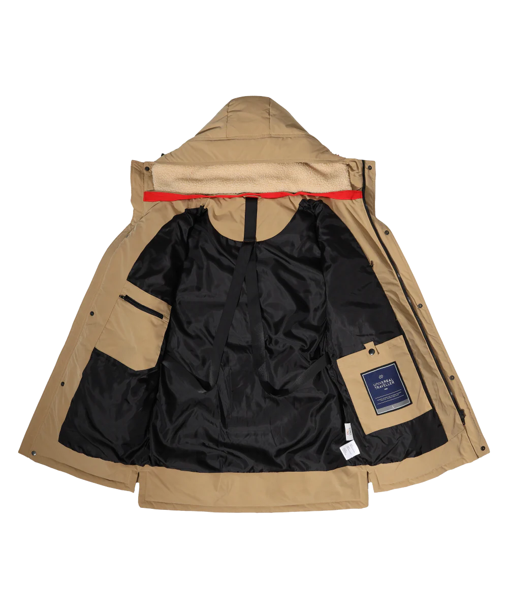 Men's Down Jacket with Shoulder Straps - Image 5