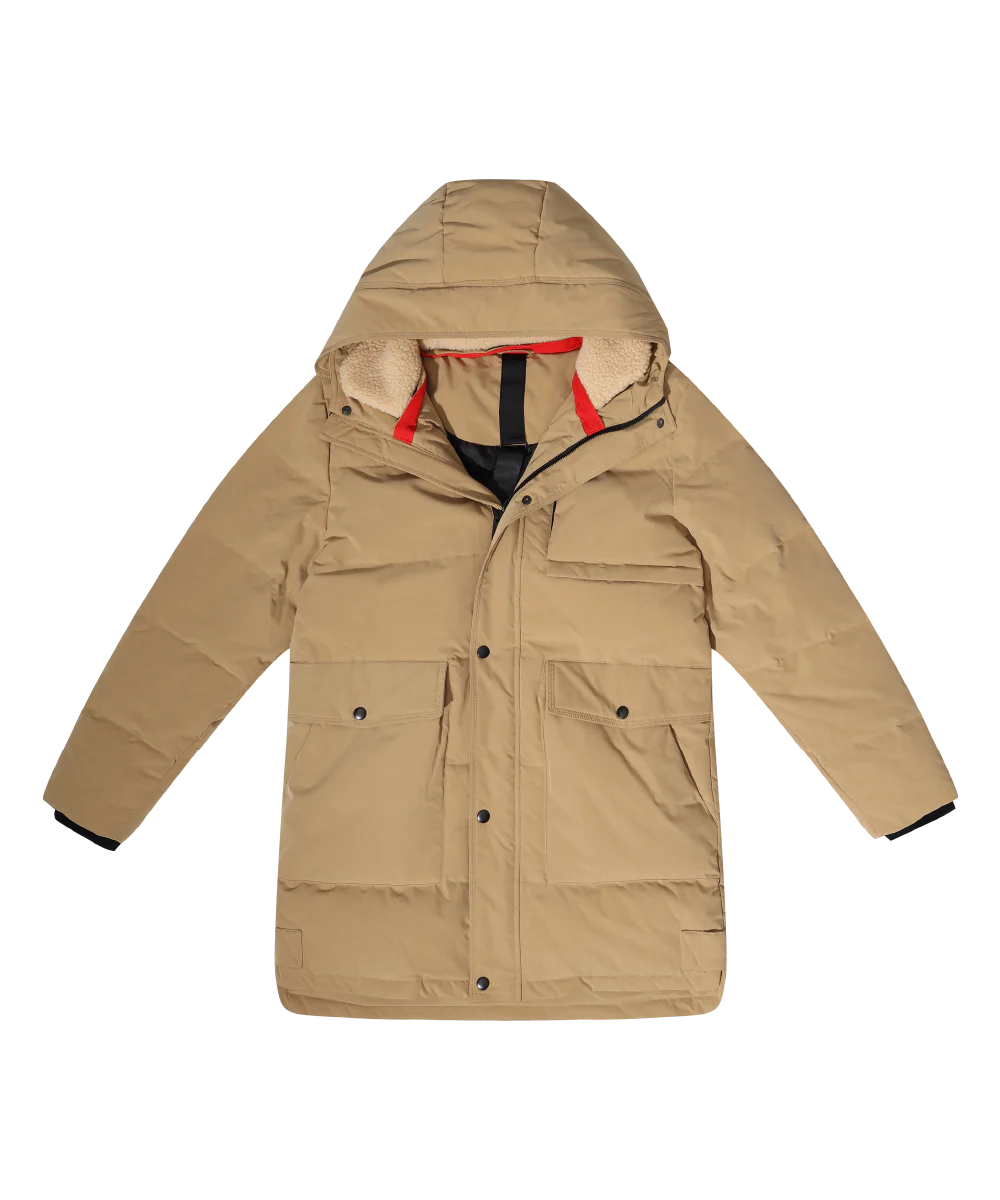 Men's Down Jacket with Shoulder Straps - Image 6