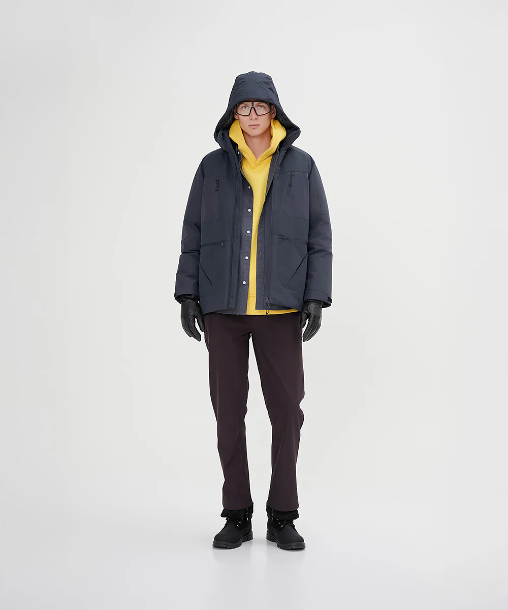 Men's Down Jacket With Internal Shoulder Strap