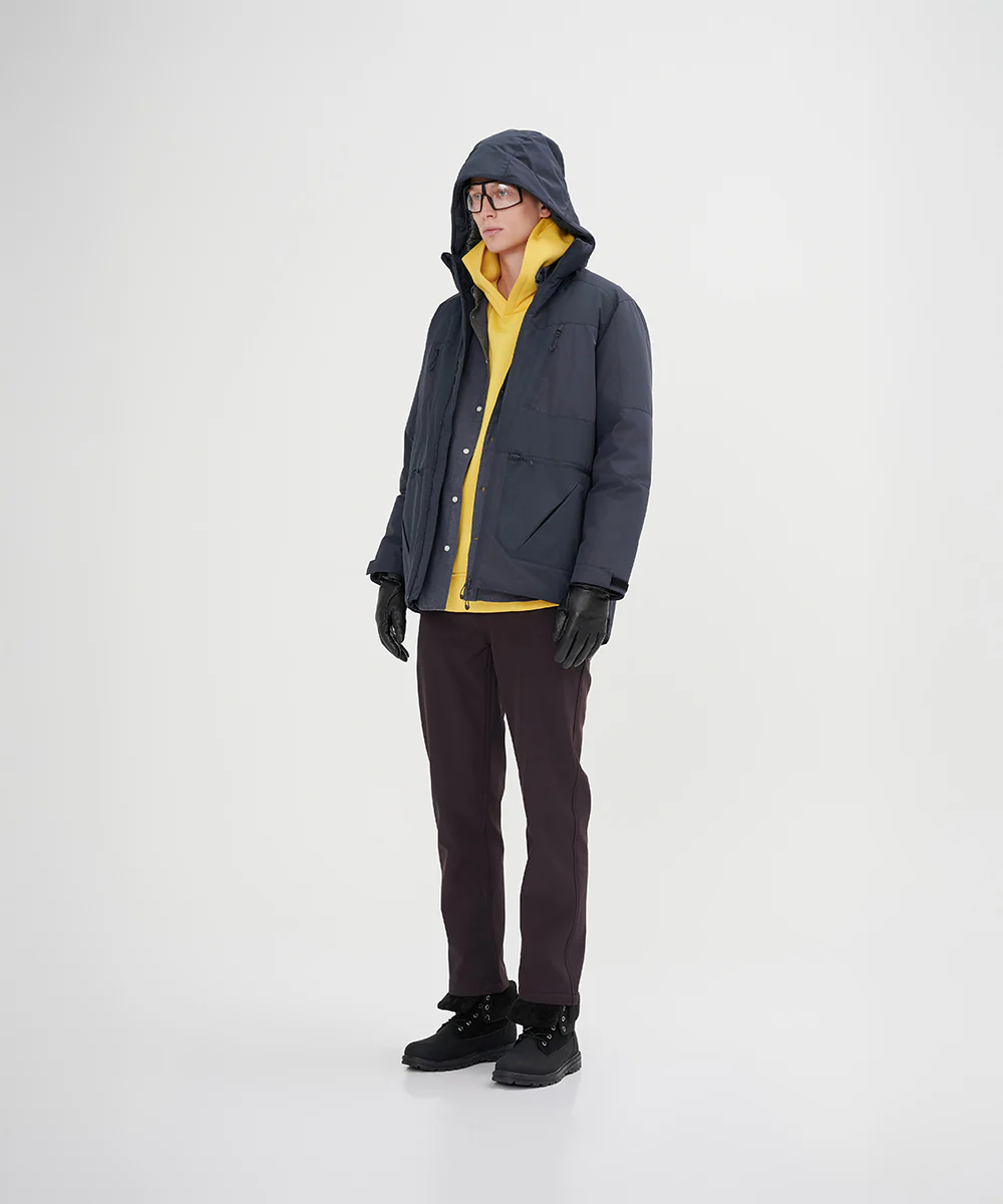 Men's Down Jacket With Internal Shoulder Strap - Image 2