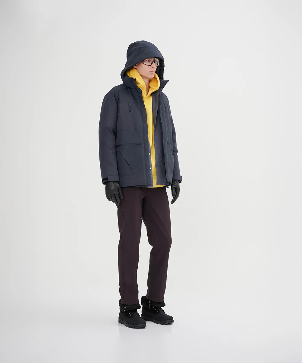 Men's Down Jacket With Internal Shoulder Strap - Image 3