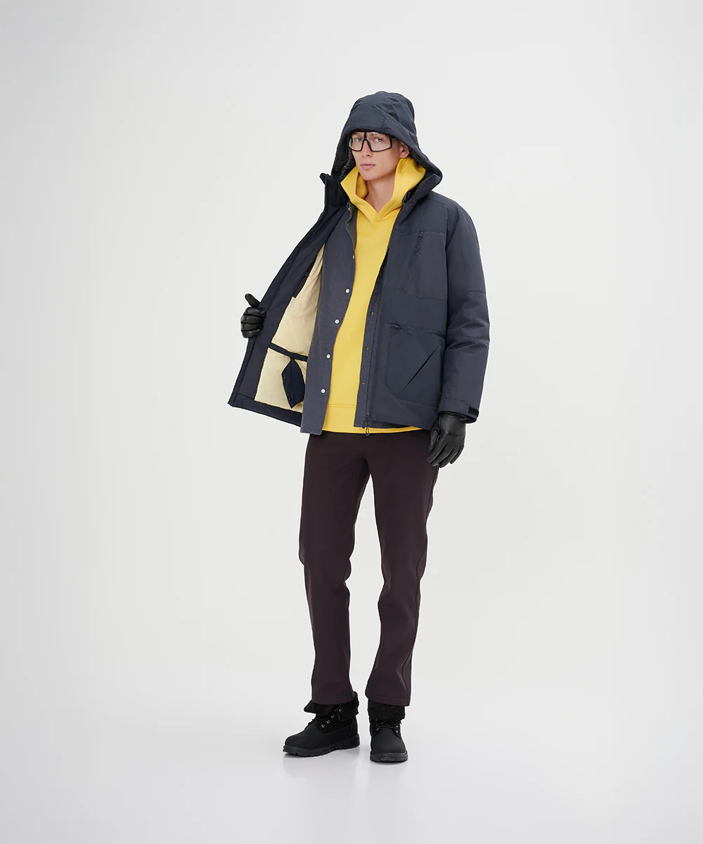 Men's Down Jacket With Internal Shoulder Strap - Image 5