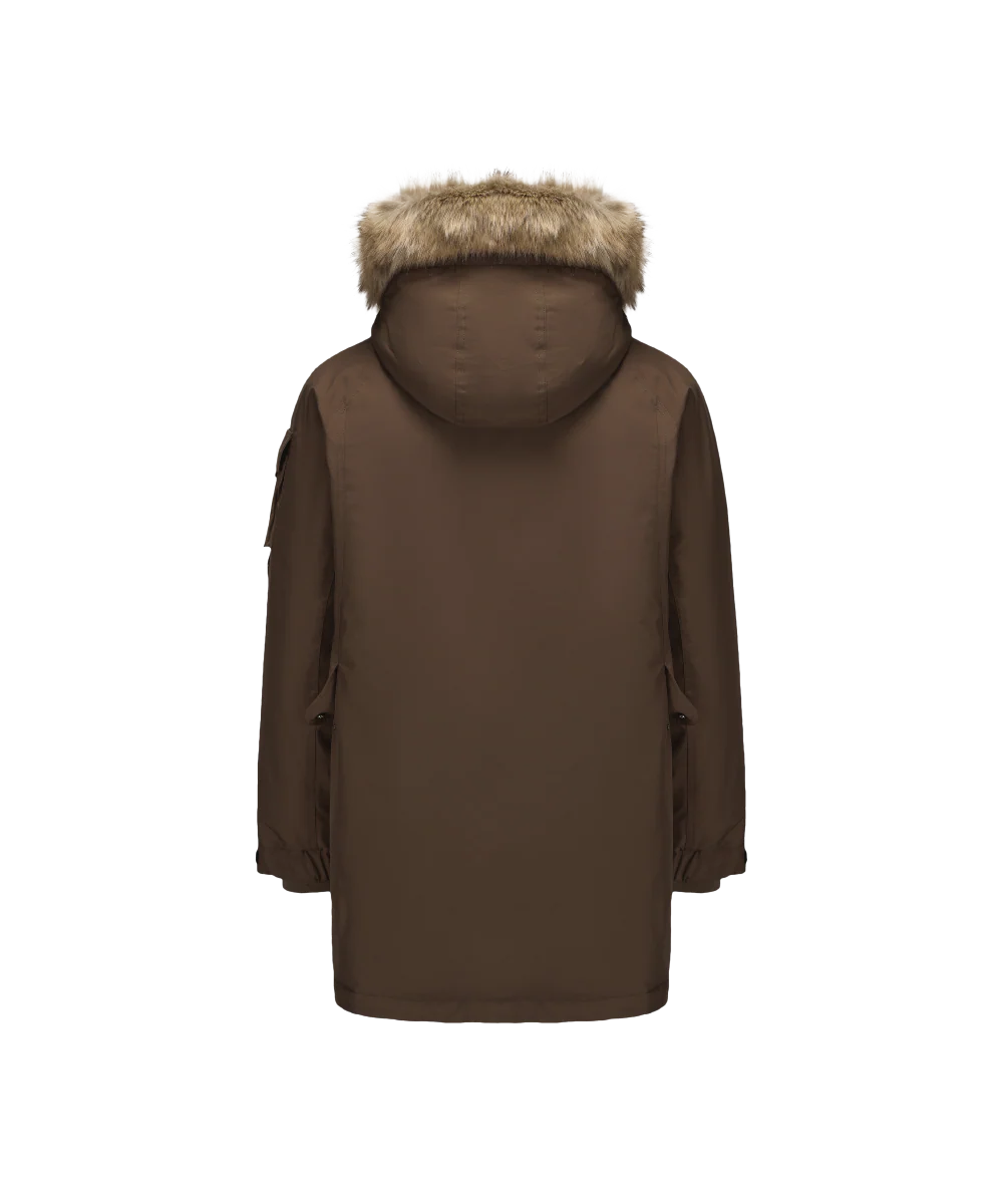 Men's Down Jacket Topped With A Luxurious Fur-Lined Hood - Image 13