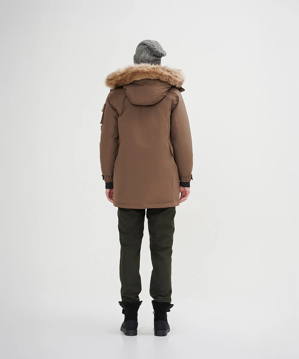 Men's Down Jacket Topped With A Luxurious Fur-Lined Hood - Image 6