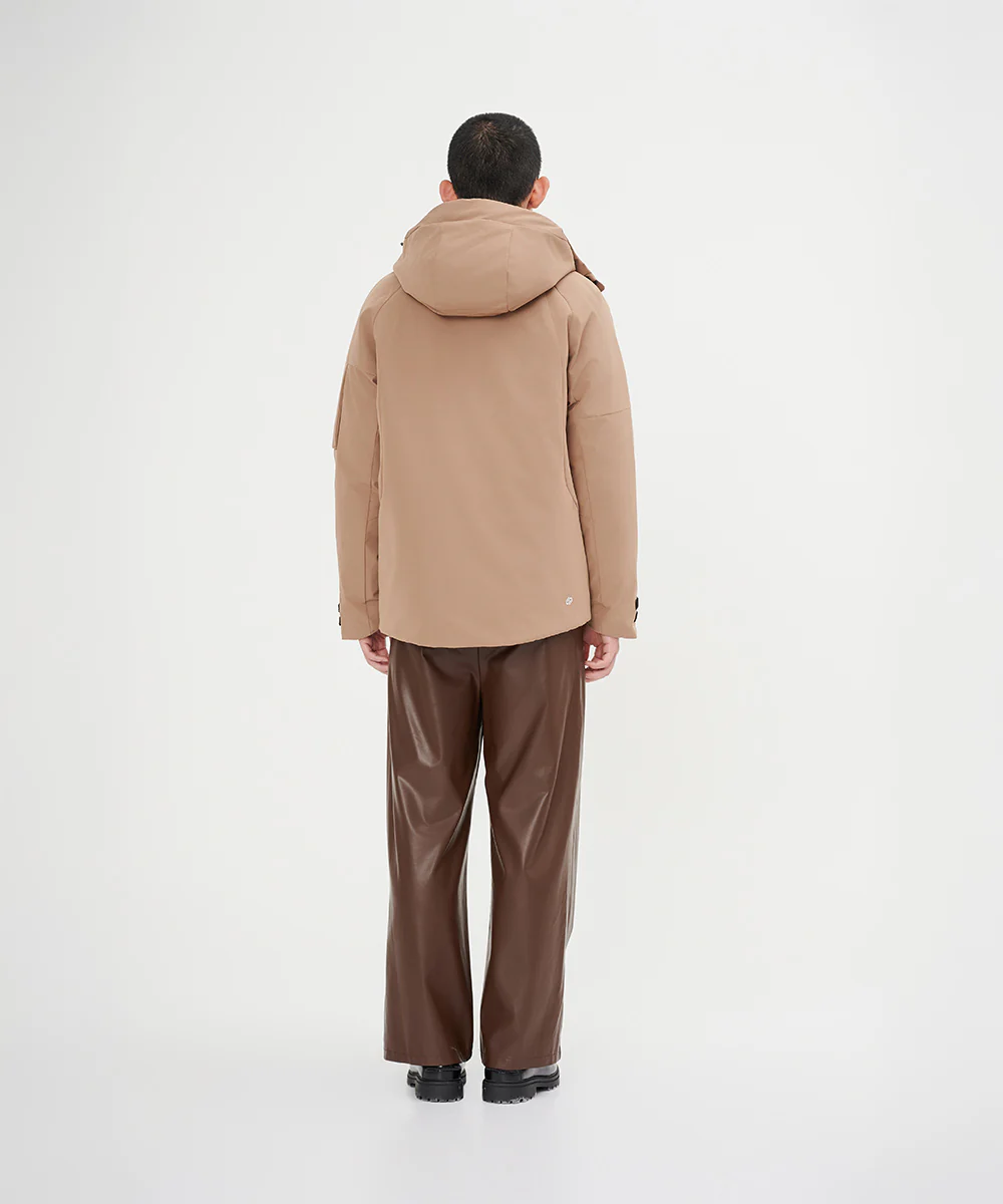 Men's Down Jacket With Reflective Logo - Image 2