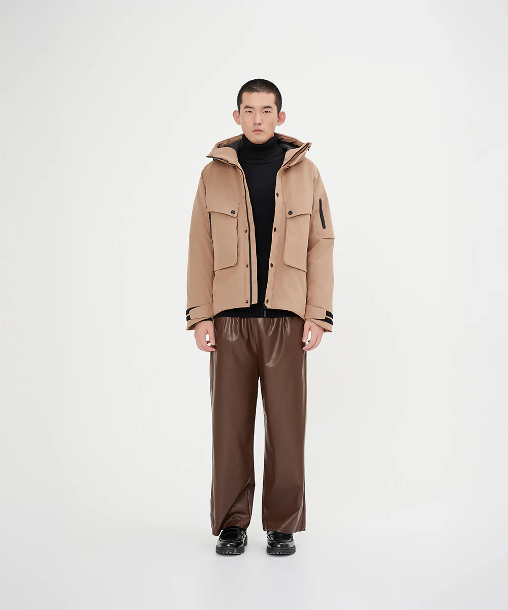 Men's Down Jacket With Reflective Logo - Image 5