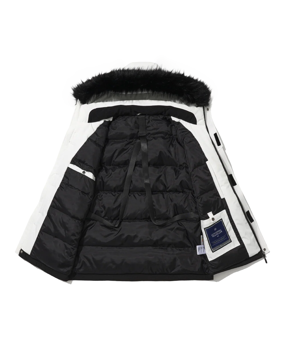 Men's Down Jacket Topped With A Luxurious Fur-Lined Hood - Image 12