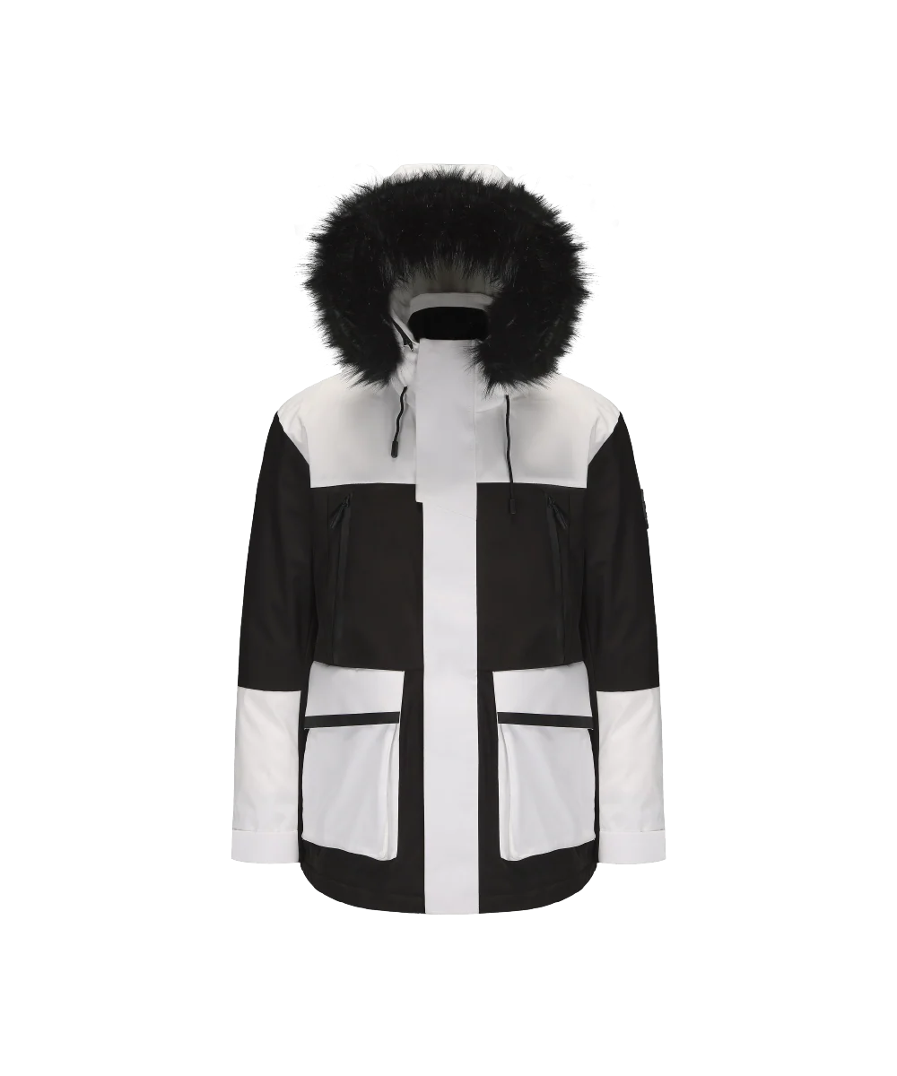 Men's Down Jacket Topped With A Luxurious Fur-Lined Hood - Image 9
